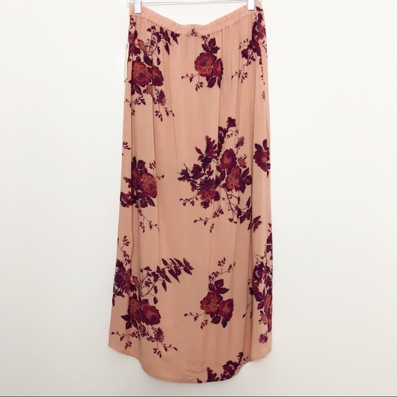Band of Gypsies Floral Pink Wrap Skirt Size Large - Picture 7 of 7